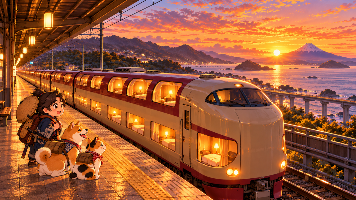 Sunrise Express – éjszaka Tokióban, reggel egy másik Japánban - Nipponkalandor blog post header image